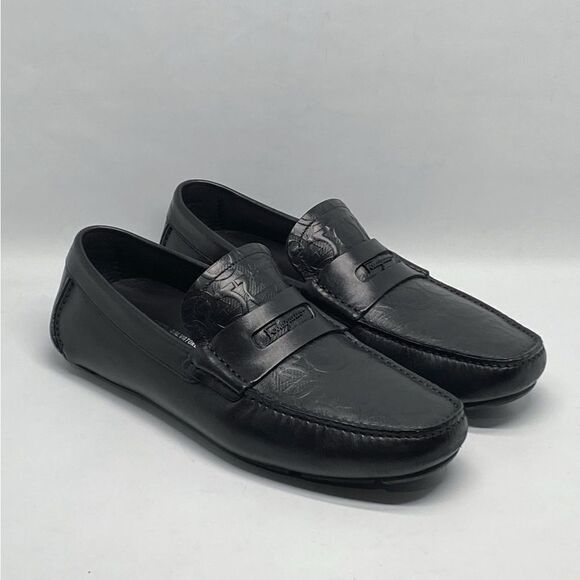 Salvatore Ferragamo Newton Leather Moccasins Loafers size 7E - Picture 4 of 12